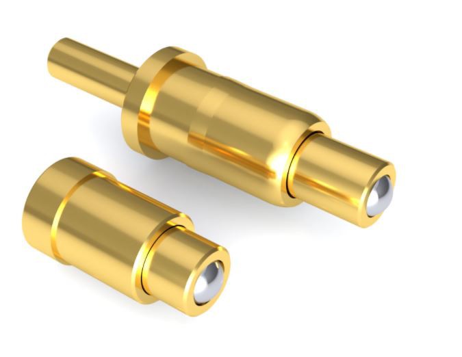 Planar moving ball point design pogo pin