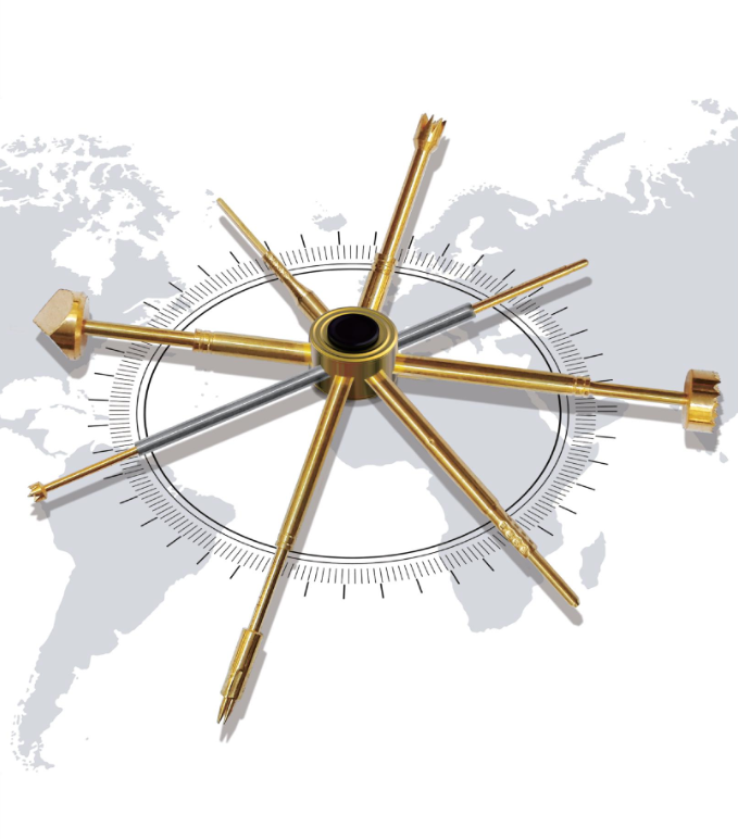 Augstas strāvas atsperes Pogo Pin