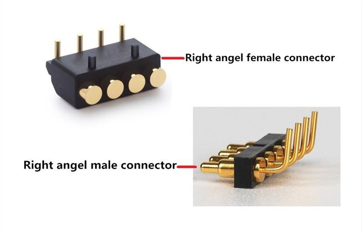 Right Angle Spring Contact Pogo Pin Connector