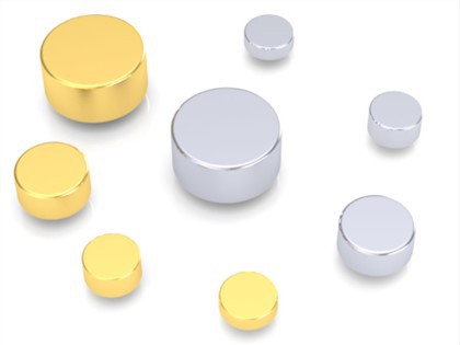 Cieta pārklājuma zelta Pogo Pin