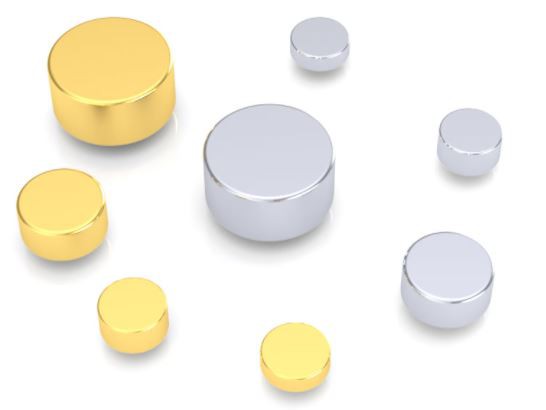 Cieta pārklājuma zelta Pogo Pin