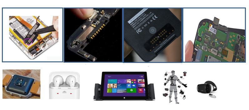 Pogo tapas savienotājs, kas piemērots viedierīcēm