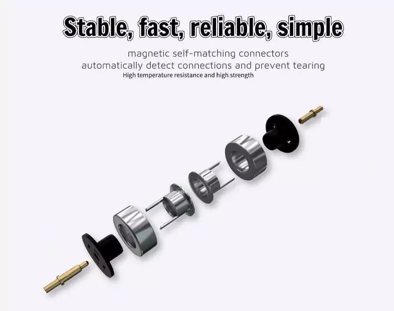 Mūsu magnētiskais Pogo tapas savienotājs