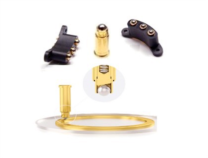 360 grādu magnētiskās uzlādes Pogo pin savienotājs