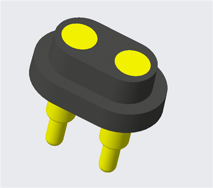 2 kontaktu ūdensizturīgs PogoPin savienotājs