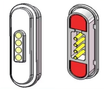 4PIN magnētiskās uzlādes savienotājs