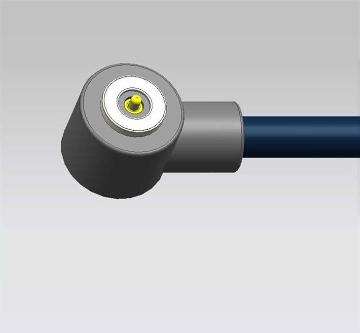 Viena-PIN apaļa labās puses-leņķa magnētiskais kabelis